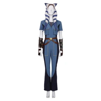 Vojne Ahsoka Tano Kombinezon, Cosplay Kostum Pokrival Klobuk Odraslih Halloween Carnival Kostumi