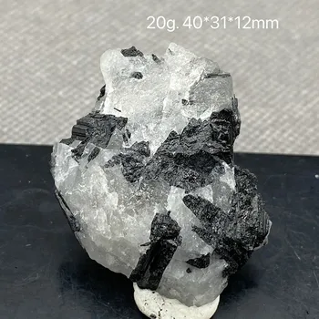 Redki Naravni Črni turmalin Quartz Crystal Mineralnih Vzorec Zdravljenja