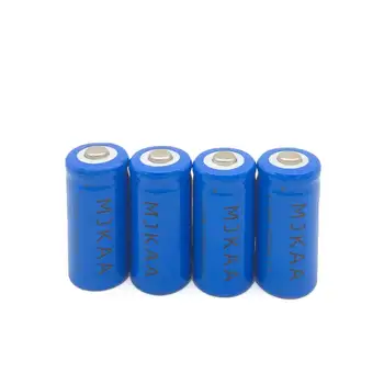MJKAA 4pcs/veliko 16340 Akumulatorjem 1200mAh Litij-Li-ion baterija CR123A Baterije za ponovno Polnjenje 3,7 V CR123 za Lasersko Pero LED Svetilka