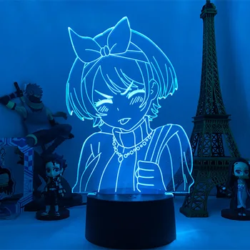 Najem Punco Anime Slika Model LED Nočna Lučka Poredna Sarashina Ruka figuric 3D Lučka za Dekoracijo Anime Ljubitelje Darila