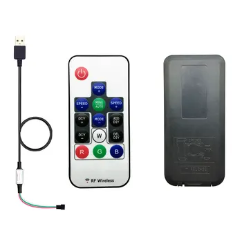 WS2812b šahovnica z 8 × 8 8x32 16x16 WS2812 Led, Pixel Modul 14 Ključ USB DIY Krmilnik Majhen Zaslon Kit Posamično Naslovljive Lučka Kroglice