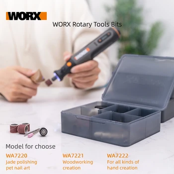Worx Rotacijski Orodja Sveder Set WA7220 WA7221 WA7222 za Električni Mlinček Drilldriver Vrtanje in Graviranje Rezanje, Brušenje, Poliranje