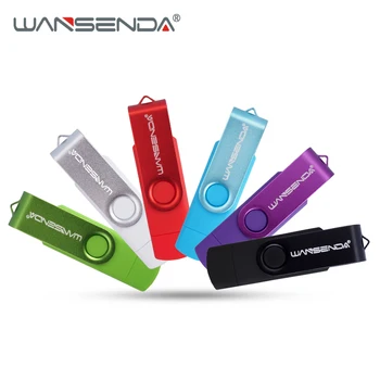 WANSENDA OTG USB Flash Drive 2 v 1 USB3.0 & Android Micro USB Pen Drive 16GB 32GB 64GB 128GB 256GB Pendrive za Android/PC