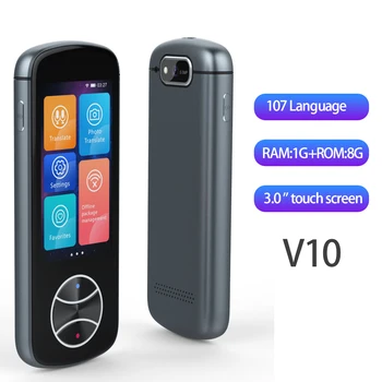 Foto&Offline Posodobitve V10 Instant Glas Smart Prevajalec MT6580 RAM 1GB+ROM, 8GB, Android 8.1 Tip-c 107 Jezikov WIFI