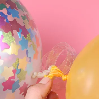 1PC 5m Festival dobave prozorno gumo verige helij balon dekoracijo Poroke PVC arch dekoracijo balon verigi Oseb
