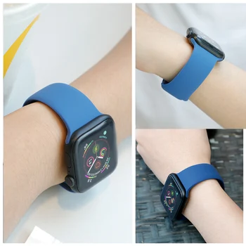 Trak Za Gledanje band 44 mm 40 mm iwatch 38/42mm smart watchband pasu Silikonsko zapestnico watch 6 5 4 3 SE