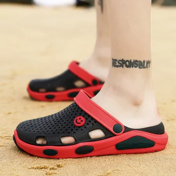 2021 Nove Moške Sandale Maši Poletje Luknjo Čevlji Gume Maši za Moške EVA Vrt Čevlji Priložnostne Plaži Ravno Sandali Prostem Copate