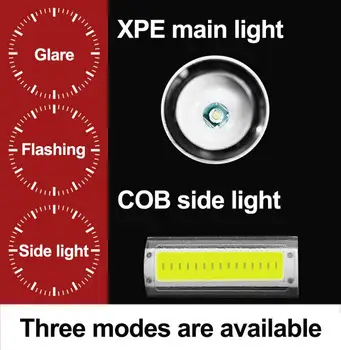 Polnjenje prek kabla USB Močno Svetlobo Zoom Svetilka XMLT6 LED Stretch Zoom Domačo Razsvetljavo Nočni Ribolov Mini Svetilka za Kampiranje, Pohodništvo