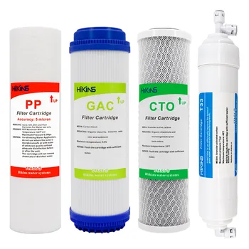 Vodni Filter Delih, Komplet 10-v PP Sediment, GAC Granulle Aktivni Ogljik, glavni tehnolog in T33 Post Ogljika (4-Pack-gnome Brez Membrane)