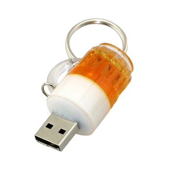 Pravi Zmogljivosti Pivo Skodelico USB 2.0 Pendrive 8GB 16GB 32GB 64GB Pero Disk 128GB Pomnilniški Disk Ustvarjalne USB Flash Disk 256GB Usb ključ