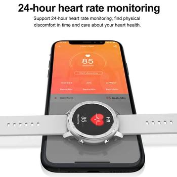 Poln na Dotik Pametno Gledati Ženske IP68 Vodotesen Zapestnica EKG Monitor Srčnega utripa Spanja Spremljanje Športnih Smartwatch Za Ženske