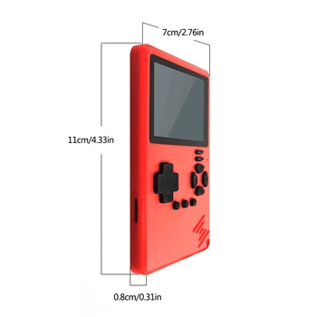 Ultra Tanek Mini Ročni Igra Konzola 8-Bitni 2.4-Palčni Barvni LCD-Otroci Prenosni Multiplayer Vgrajen 500 Igre za ponovno Polnjenje