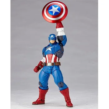 Marvel Znakov, Captain America Super Junak BJD Sklepov Premično Akcijska Figura Model Igrače 17 cm