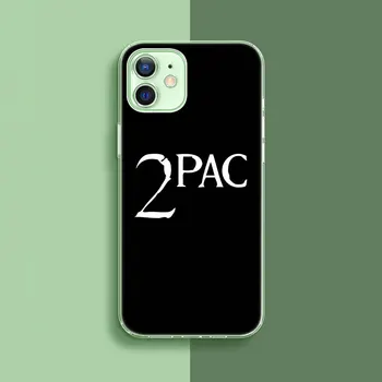Rapper 2pac Tupac Silikonski Primeru Telefon za Apple iPhone Mini 12 11 Pro XS Max X XR 6 6S 7 8, Plus 5 5S SE 2020 Mehko Pokrov