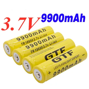 2pcs 18650 baterijo 3,7 V 9900mAh polnilna liion baterija s polnilnikom za Led svetilka batery litio baterija+1pcs Polnilnik