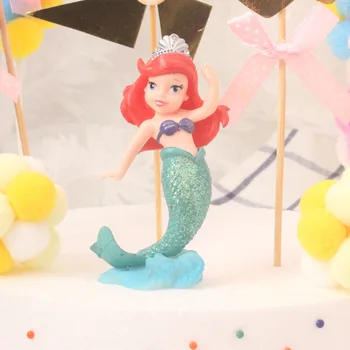 6Pcs Disney Princesa Dekoracijo sneguljčica, morska deklica, Pepelka Otroci Rojstni dan Torta Pokrivalo za Dan Otrok Stranka Dobave Darilo