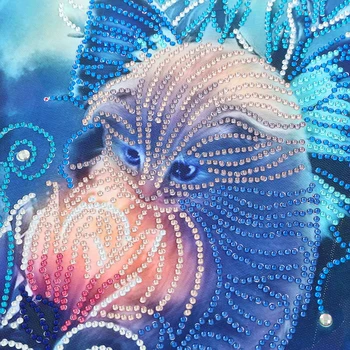 5D Posebne oblike Diamond Slikarstvo DIY Srčkan Živali Metulj Mačka Umetnosti Vezenje Kit Mozaik Smolo Obrti Doma Wall Art Dekor Darilo