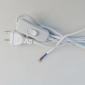 1,8 M Preklop na linijo Kabel Izključite Napajalni Kabel Za LED Žarnice z Gumbom preklopite EU Plug Svetlobe Preklapljanje Žice Razširitev