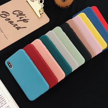 Silikonska Barva Primeru Telefon Za Samsung Galaxy A8 A5 2018 2017 2016 Mehko Kritje Candy Barve Samsung A6 PLUS A403 A908