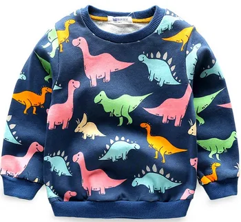 2020 Jeseni Otroci hoodies sweatshirts bombaž Risanka Tiskanja Jurassic Svetu dinozaver fantje dekleta plašč, Jopica vrhovi otroška oblačila tees