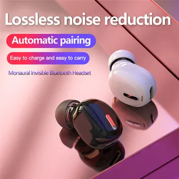 Mini Nevidno Res Brezžične Slušalke šumov glavo telefoni Prostoročne Stereo Slušalke TWS Slušalka Z Mikrofonom
