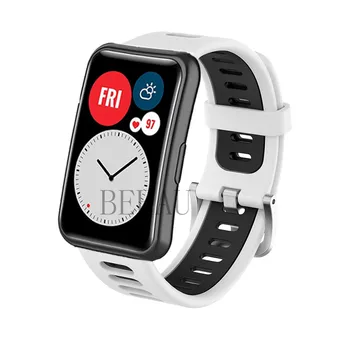 2021 Correa Pisane Silikonski Watch Trak Za Huawei Watch Fit original SmartWatch Band Pribor Manšeta Zapestnica z orodjem