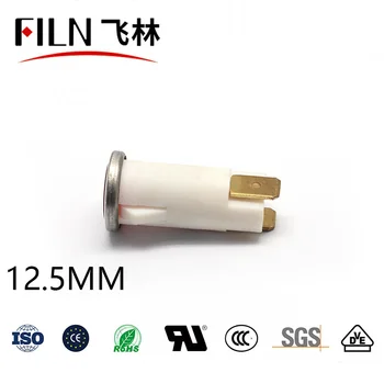 FILN YueQing Plastičnih 12,5 mm 12v 24v 110v indikator led svetilko z rdečo, zeleno rumene svetlobe z mehko spajkanje pin