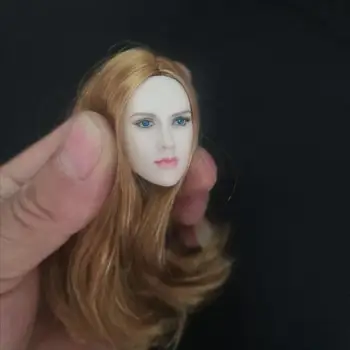 1/6 ženska lutka modre oči presajanje las žensko glavo carving Evropski in Ameriški ženski glavo carving 12 inch ženska lutka uspeha
