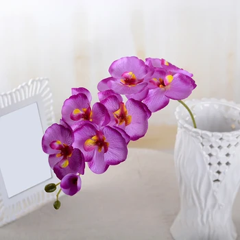 DIY Latex Pravi dotik Umetne Svile Orhideja Cvetje Metulj Orhidej, Poroka, Nova Hiša Dom, Festival Novo Dekoracijo