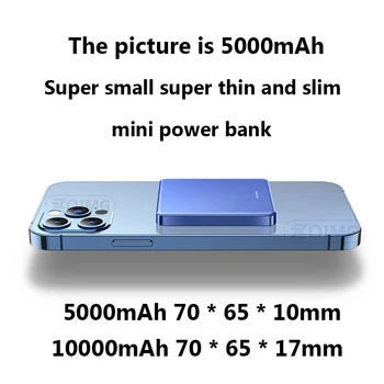 10000mAh Brezžični Magnetni Moči Banke Za apple iphone 12 magsafe powerbank Polnilec Za xiaomi Samsung Magnet Zunanje baterije