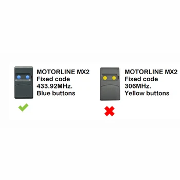 Garažna Vrata Odpirač klon MOTORLINE Poveljnik Garaža Motorline MX1 NL2 MX3 MX4 MX6 433.92 mhz Ovira nadzorna Plošča Osnovna Kodo