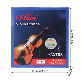 Alice A703 Violino Strune za polni velikosti 1/8 1/4 1/2 3/4 4/4