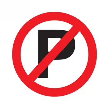 Parkirišče Prepoved Prijavite Avto Nalepke Vinyl Auto Dodatki Avto Okno Avto Styling Nalepke PVC Kritje Praske Nepremočljiva 13x13cm