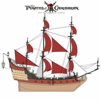 Nove Disney Karibskih Piratov Ladje Black Pearl Queen Anne ' s Revenge Pirati Ustvarjalec Ideje Model Gradnik Opeke Otrok Darilo