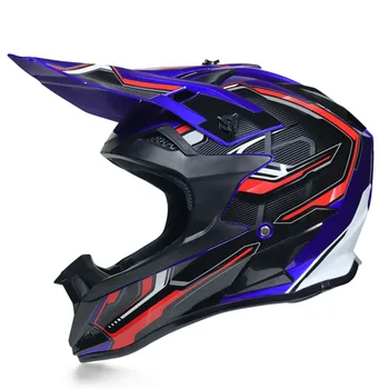 2021 Off-road Motokros Motocikla čelada Dirke Motoristična čelada Umazanijo Kolo Poln Obraz Moto čelade Čelu Casco capacete cascos