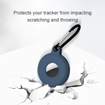 Ohišje Za AirTags Tekoči Silikon Zaščitni Rokav Za Apple Airtags Lokator Tracker Anti-Izgubljeno Napravo Keychain Zaščitni Rokav
