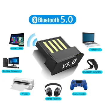 USB Bluetooth-združljive Kartice BT 5.0 USB Brezžični Računalnik, Avdio Sprejemnik Oddajnik Dongles Prenosni računalnik Slušalke Mini Pošiljatelja