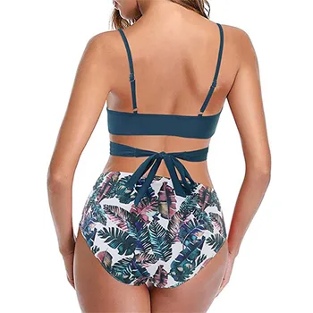 SAGACE Natisnjeni povoj za ženske sexy bikini kopalke Beach Spa split kopalke 2-kos obleko poletje 2021 NOVO strój kąpielowy damski