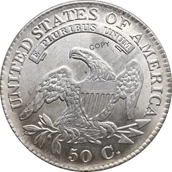 1833 zda 50 Centov ½ Dolar Svobode Orel brez obeh skrajnih Bankrot Pol Dolarja Cupronickel Prekrita Srebrna Bela Kopija Kovanca