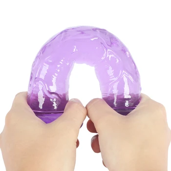 GaGu Erotično Mehkega Jelly Analni Vibrator Butt Plug Realističen Penis Z Sesalni Dick Igrača za Odrasle G-spot Orgazem Seks Igrače za Ženske