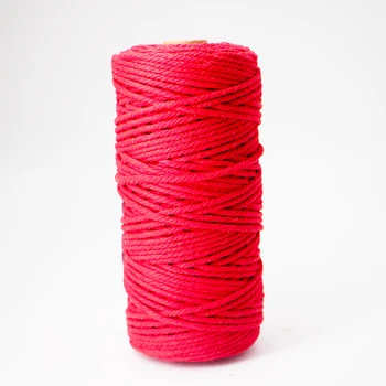 3 mm barva poliester bombaž sukanec vrv DIY ročno pletene vrvi, večbarvna priložena torba vrvico z vrvjo sesalna vrvico