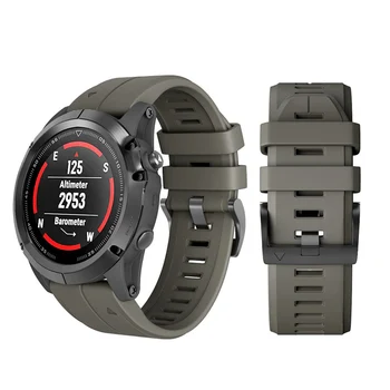 26 22 mm Šport Silikonski Watchband Wriststrap za Garmin Fenix 6X 6 Pro 5X 5 Plus 3 3HR 935 MK1 Enostavno Fit Hitro Sprostitev wirstband