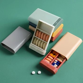 Potovanja Pill Box Imetnik Tedensko Medicine Škatla Za Shranjevanje Organizator Posodo Drog, Tablet Razpršilnik Neodvisni Predalčni Tabletke Primeru