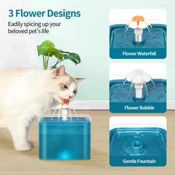 Električni Mačka Vodnjak Samodejno Pet Pitne Napajalni Razpršilnik Posodo LED Prikaz Nivoja Vode Za Pse, Mačke Pijačo