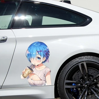 Anime Modre barve Las Dekle Re Nič Rem Avto Nalepke za Mercedes Macbook Decal