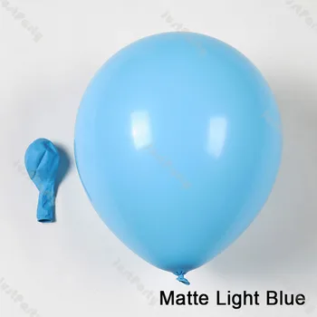 DIY Podvojila Krema Breskev Balon Garland Komplet Rojstni dan Okraski Dvojno Marelice, Kakav Mat Light Blue Balon Loka