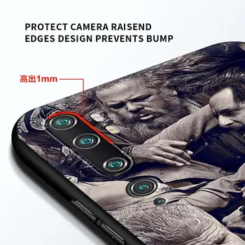 Mehko Kritje Za Xiaomi Mi Poco X3 NFC 10T Pro 9T M3 Opomba 10 Lite 11 10S CC9 F1 9 A2 Shockproof Telefon Primeru Sinovi Anarhije Funda