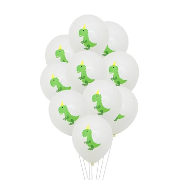1Set Dinozaver Aluminija Film Balon Digitalni Tisk Latex Balon Džungle Tema Stranka Darilo Baby Tuš Ozadju Dekoracijo
