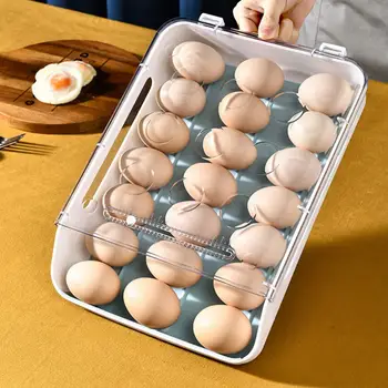 Jajce za Shranjevanje Posode Odpornost proti Obrabi Samodejno Jajce Vozni Enostaven za Čiščenje Plastičnih Jajc za Shranjevanje Posode za Kuhinjske Shranjevanje Boxe