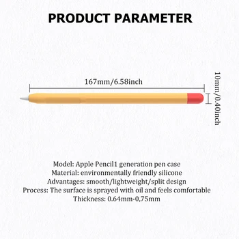 Prenosni Mehko Silikonsko Ohišje Za Apple Svinčnik 1. 2. Primeru ipad Svinčnik 1 2 primera Tablet Dotik, Pisalo Zaščitni ovitek Torbica
